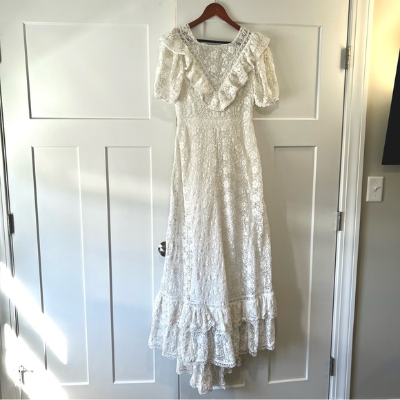 LoveShackFancy Kalani Dress 4 bridal wedding boho lace - Picture 6 of 12